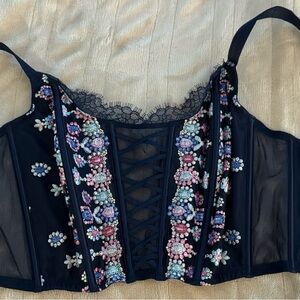 Victoria's Secret Midnight Blue Corset
